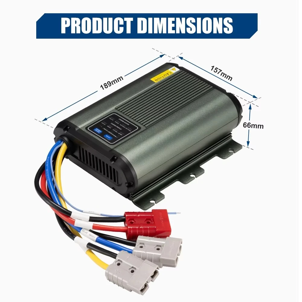 4-Stage DC-DC Battery Charger 12V 40A MPPT Solar Power Supply for RV Marine