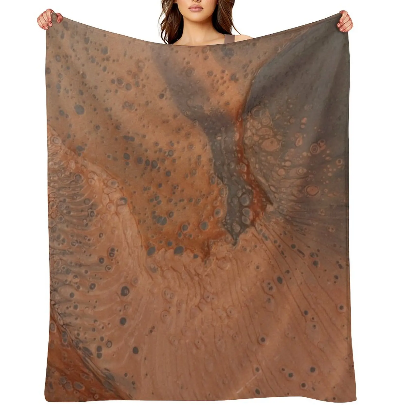 

Bronze Abstract Throw Blanket For Baby Kid'S Beautifuls warm for winter Blankets