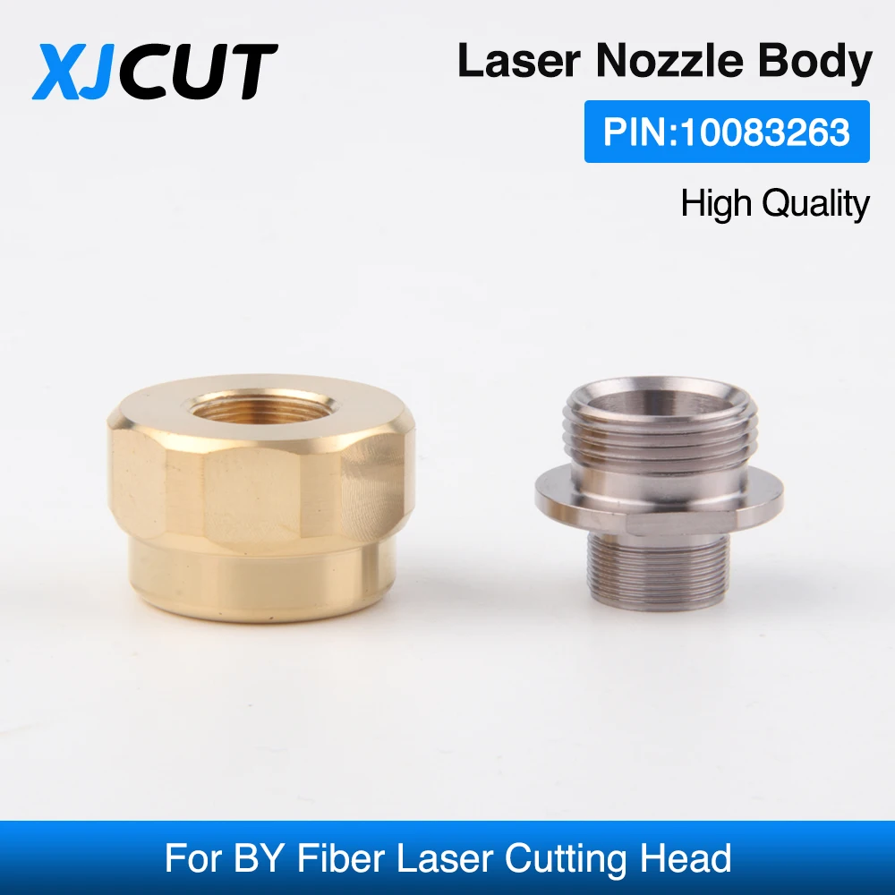 XJCUT 10Pcs/Lot Laser Nozzle Holder 10083263 Nozzle Body For BY Fiber Laser Cutting Head Parts
