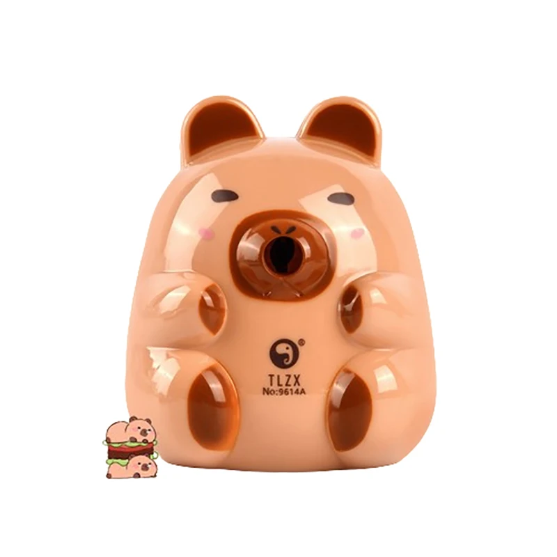 Cute Cartoon Capybara Mechanical Sharpener School Office Supplies Stationery Pencil Automatically Enters Sharpening Tools