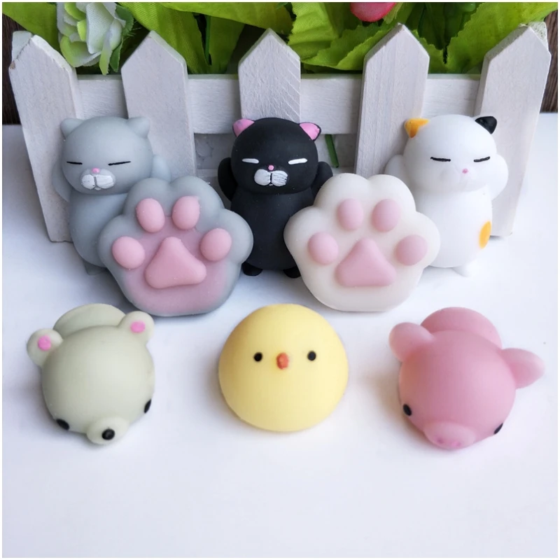 5-50PCS Kawaii Squishies Mochi Anime Squishy For Kids Antistress Ball Squeeze Party Favors Stress Relief Kid\'s Toys For Birthday