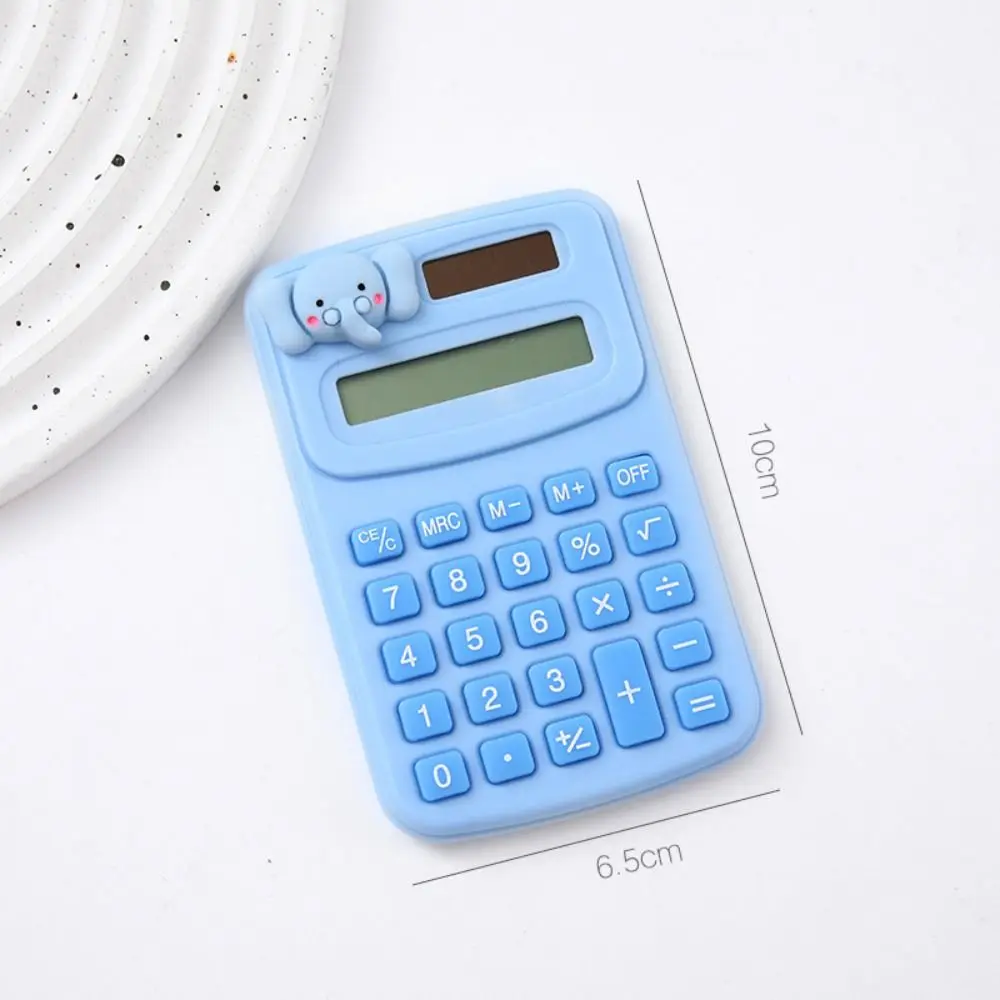8 dígitos bonito mini portátil dígitos calculadora dos desenhos animados animal pequeno dos desenhos animados bonito calculadora leve kawaii fazer trabalho de escritório