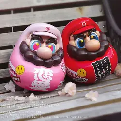 10cm Cartoon Super Daruma Statue Moldel Creative Fashion Trendy Figure Rich Luck Love Daruma Desktop Ornaments Collection Doll