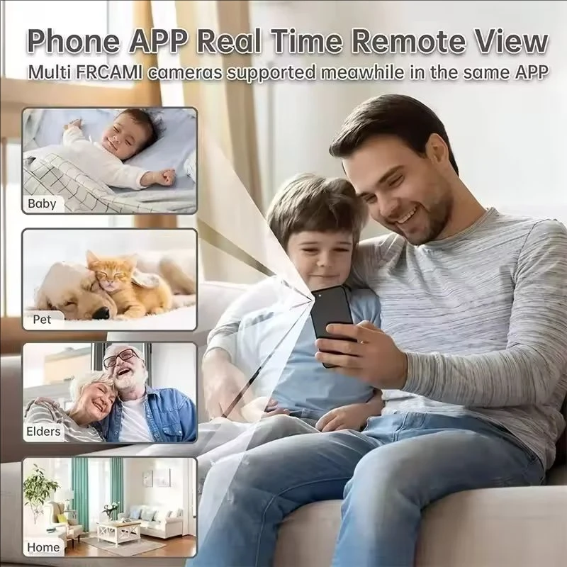 Câmeras de Vigilância Inteligentes A9 HD Wifi com Sensor e Vídeo Web para Segurança Residencial Sem Fio