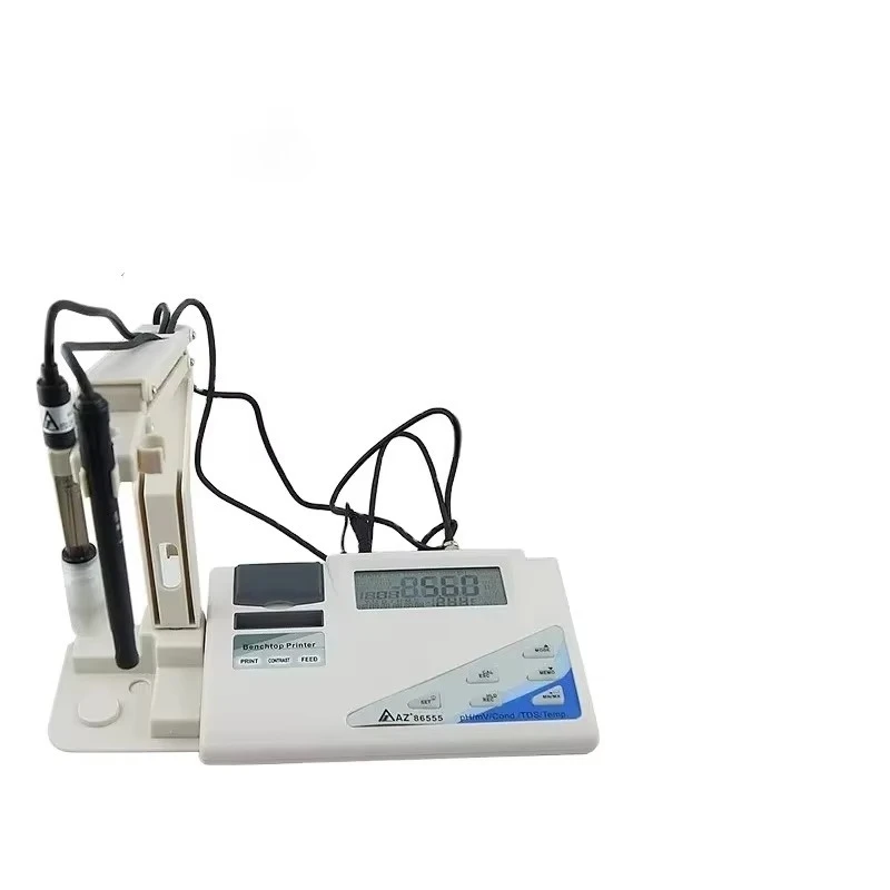 AZ86555 Desktop Water Quality Tester ORP Salinity Conductivity TDS PH Meter Printable Acidity Detector Support ODM Customization