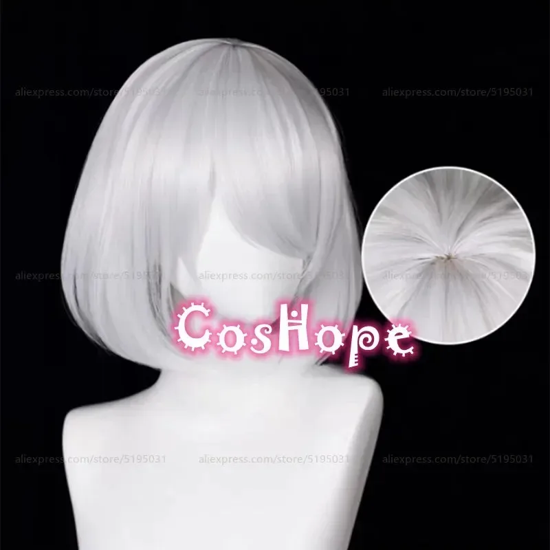 Candy 20259S 2b White Anime Cosplay Wig Heat Resistant Synthetic Wigs Hair
