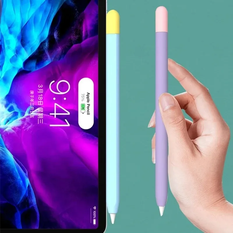 Funda protectora de silicona para Apple Pencil 2, tapa de lápiz, antiarañazos, 2. ª generación