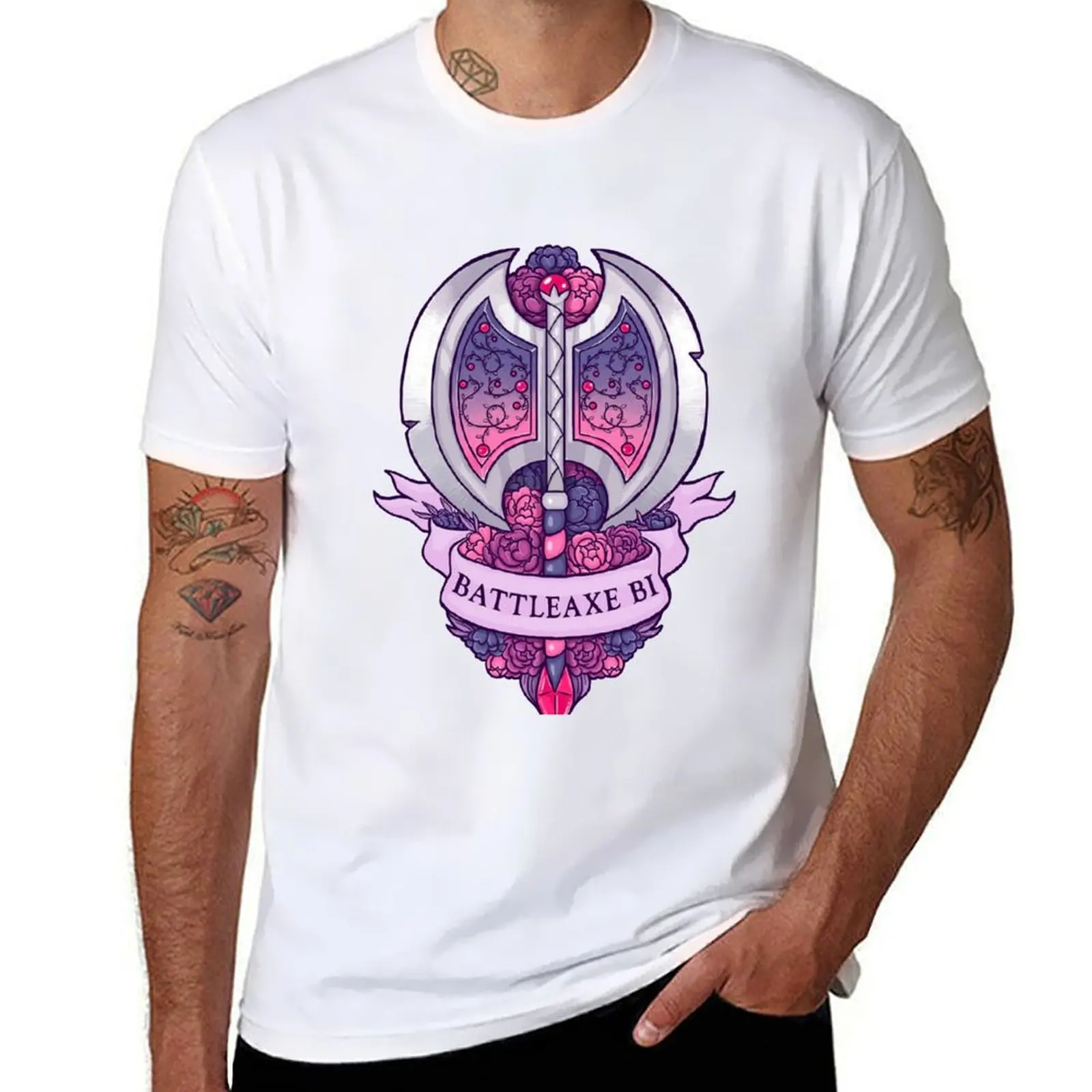 

Battleaxe Bi T-Shirt cotton t shirt pack t shirts for man cotton soft T-Shirt