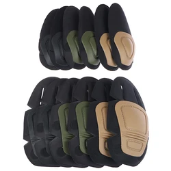 1Pair Tactical Frog Suit Knee Pads Elbow Support Paintball Airsoft Kneepad Interpolated Knee Protector Set