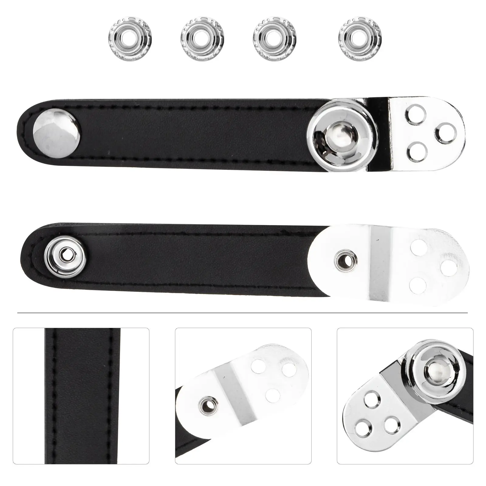 

Accordion Bellows Straps Cowhide Durable Replacement Fasteners Lightweight Compact Gift Easy Installation Suitable Beginners