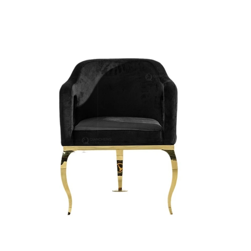 

Black Designer Dining Table and Chairs Hotel Armchairs