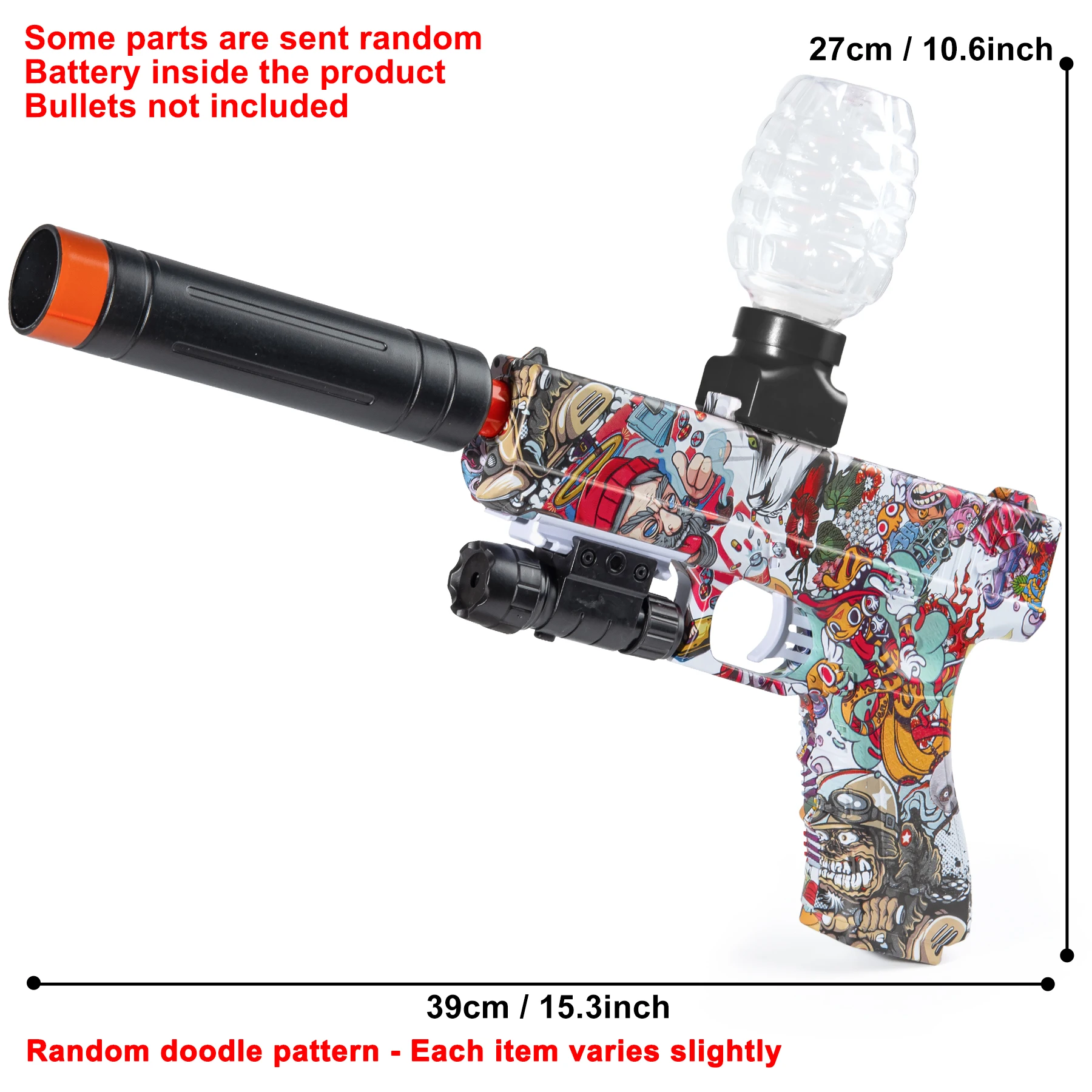2025 New Electric Blaster Gun Toy, High Precision Shooting, Party Game - Halloween Thanksgiving Christmas Gift(No Bullets)
