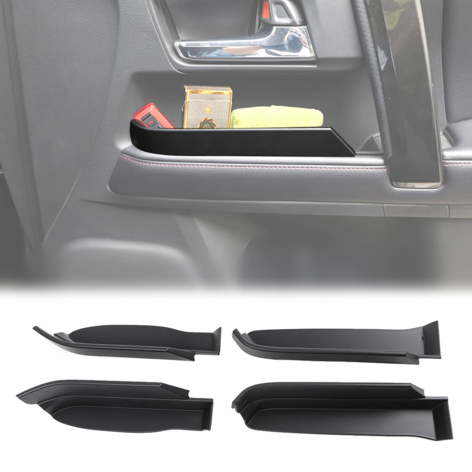 

Car Side Door Storage Box Glove Organizer Tray for 4Runner 2010-2017 2018 2019 2020 2021 2022 Interior Accessories ABS Black