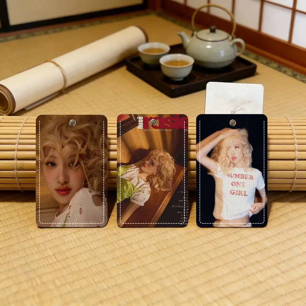 Korean beauty Idol HOT Stylish Leather Card Holder Keychain  Travel-Friendly Case for Essentials