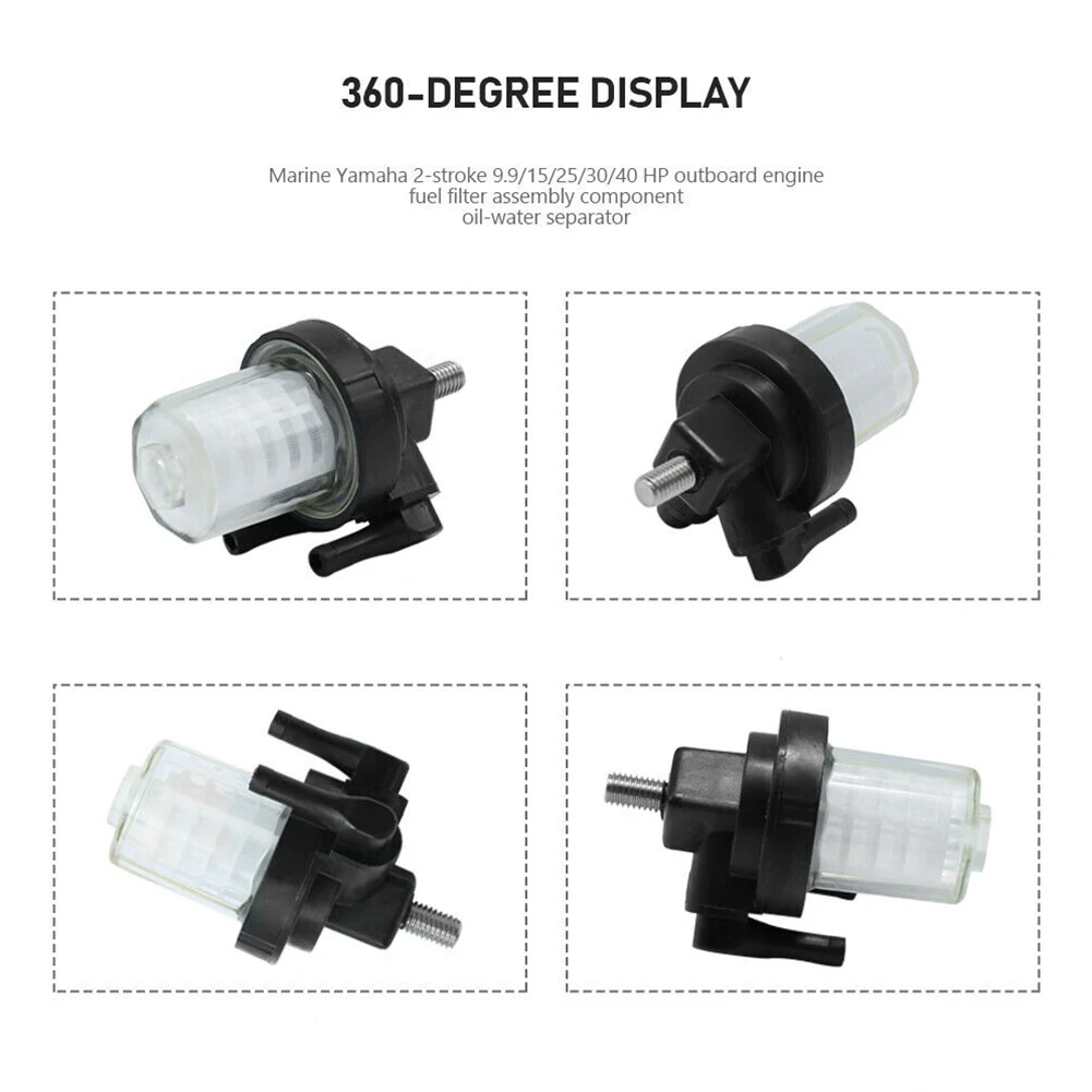 1pc Fuel Filter Cartridge For Mercruiser For Mercury For Mariner Outboard 35-879884t Black White Boats Personal Watercraft Parts