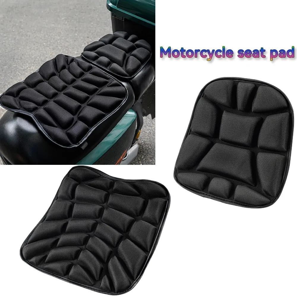 

Motorcycle Seat Pad 3D Comfort Gel Cushion Seat Breathable Universal Shock Absorbing Seat Cover for Advanced Mountain