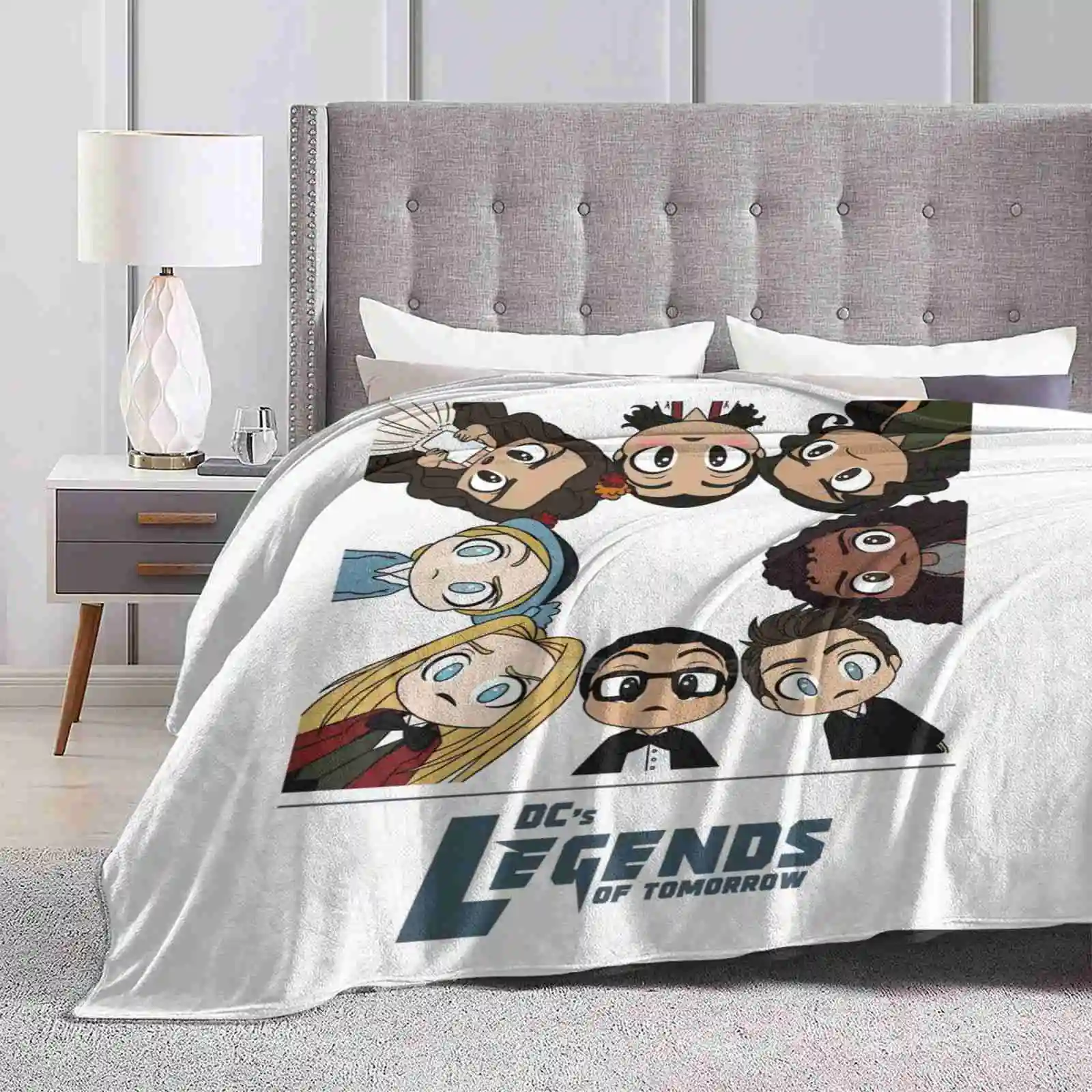 Tinies Of Tomorrow-Season 7 Low Price New Print Novelty Fashion Soft Warm Blanket Legends Of Tomorrow Arrowverse Sara Lance Ava