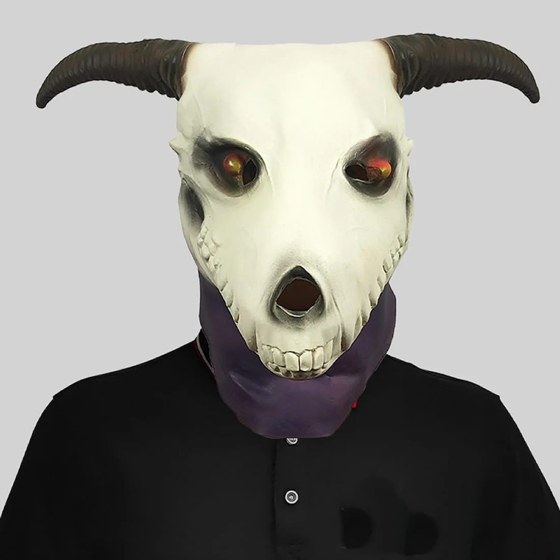 Terrifying Magical Sheep's Head Mask Latex Halloween Party Cosplay Props