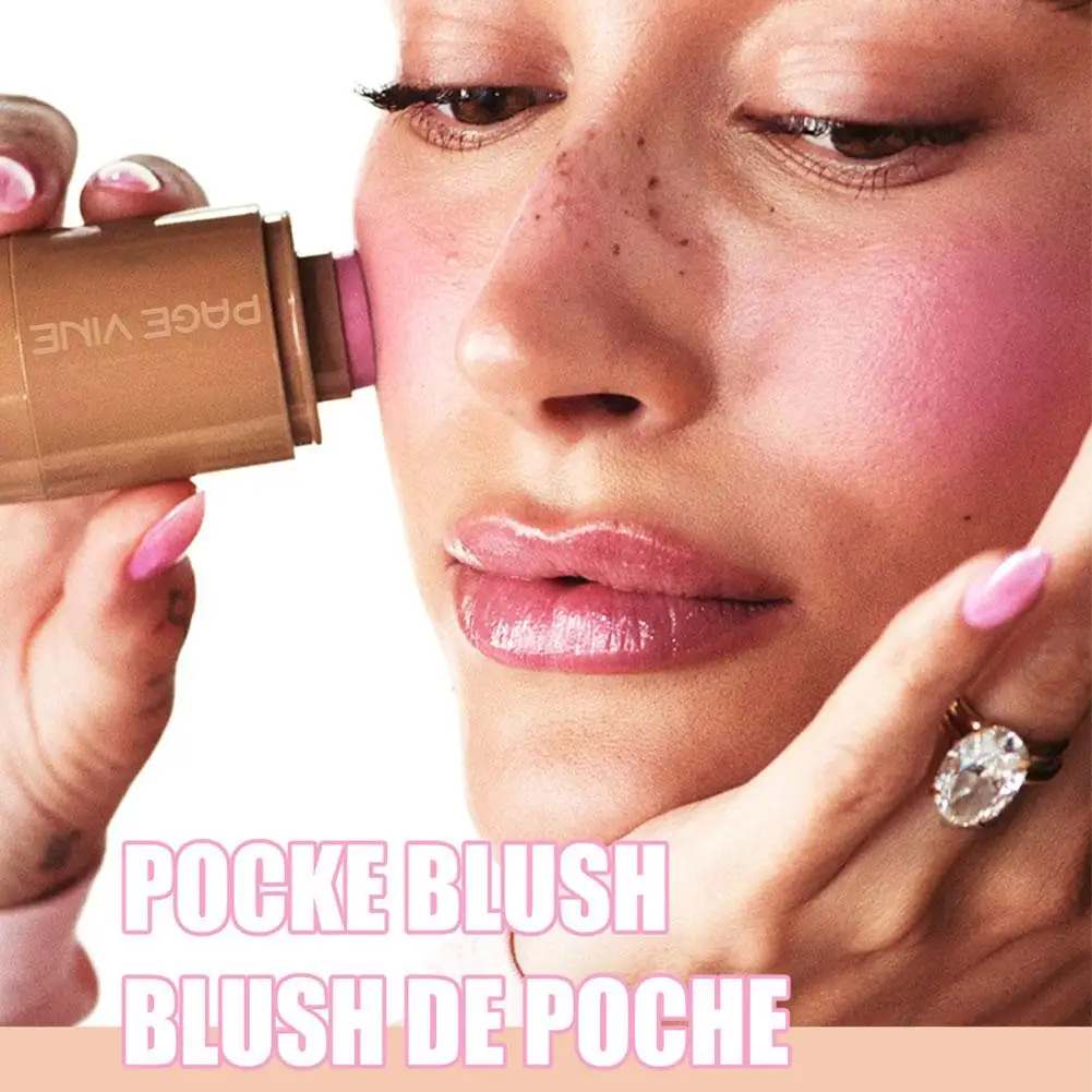 3-in-1 Blush Stick Rosa Crema Nuda Stick Idratante Flash Lip Gloss Blush Stick Per Occhi Labbra Guancia Bastone Idratante Punti salienti