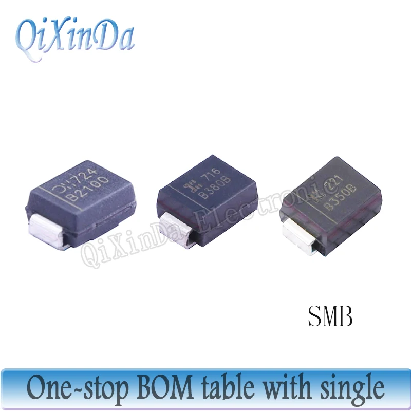 10/50PCS Schottky Diode B2100-13-F B220-13-F B230-13-F B240-13-F B250-13-F B260-13-F SMB(DO-214AA) B360B-13F B320B  B340B B350B