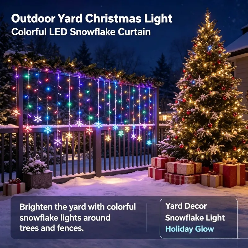 LED Star Curtain Lights Small Colored Lights Room Decorations Flashing Lights Starry Sky Lights Bedrooms Christmas Ice Bar Light