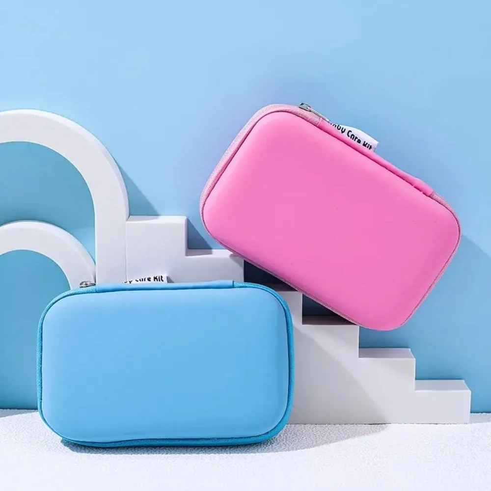 

8 шт., сумка из ЭВА, набор для ухода за здоровьем ребенка, безопасный материал, щетка с мягкой щетиной, набор для ухода за новорожденными, термометр, кусачки для ногтей, расческа