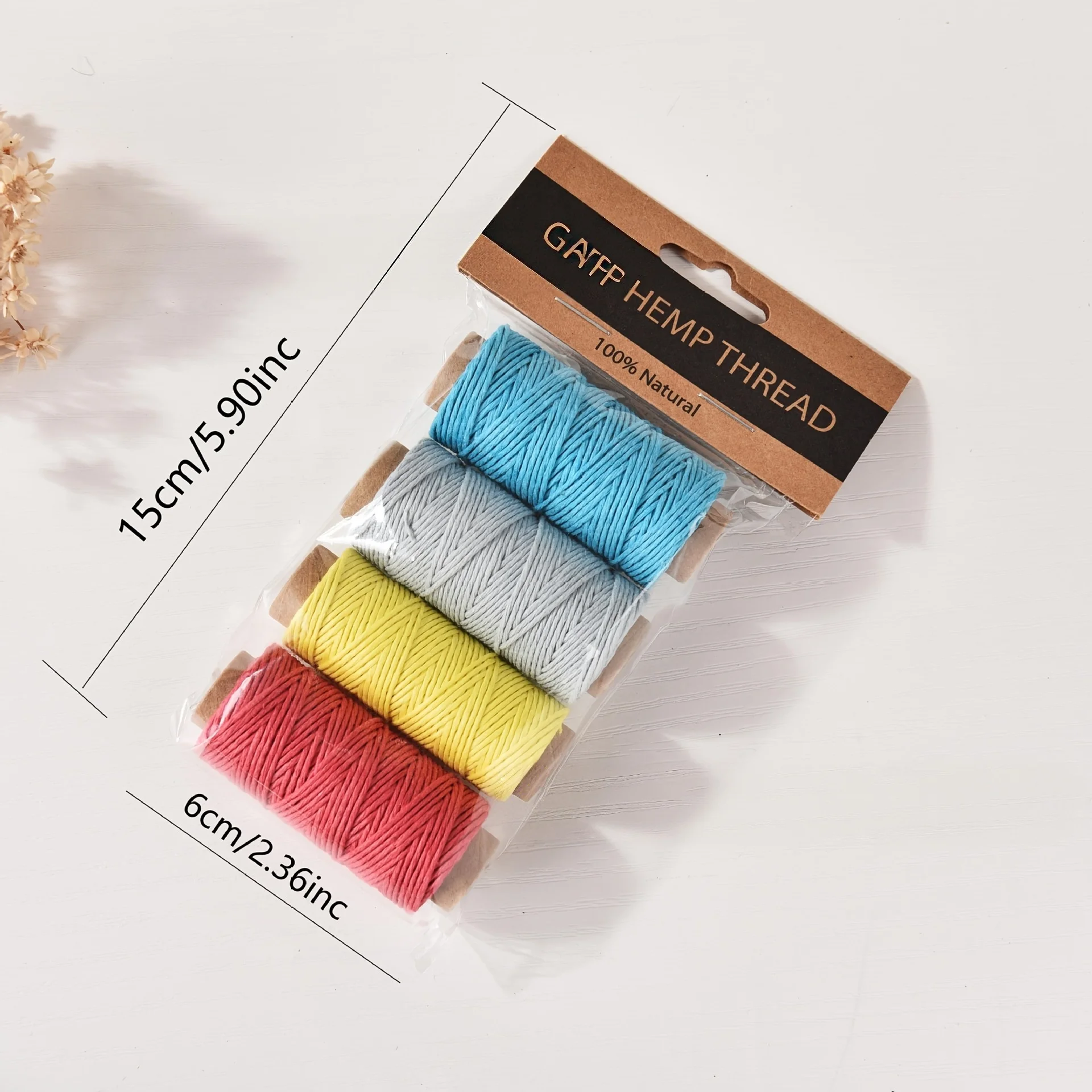 4pcs Colorful Hemp Waxed Threa - Sewing Thread In Textile 评论和价格