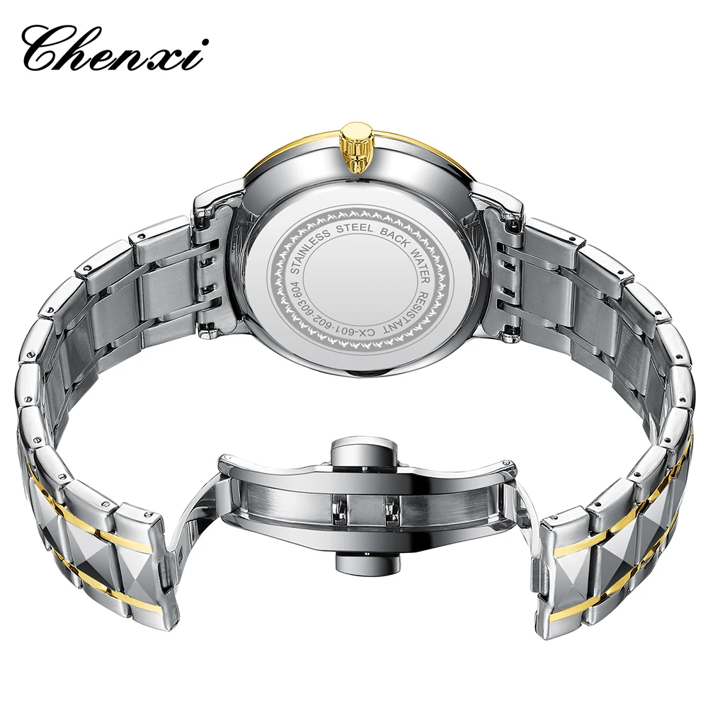 Relojes de negocios de lujo a la moda para hombre, relojes de cuarzo luminosos resistentes al agua, pantalla de calendario, reloj de hombre con esfera redonda dorado