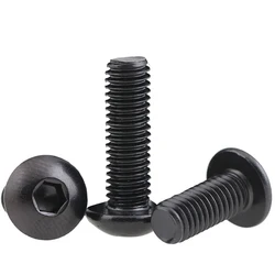 M3 M4 M5 5mm 6mm 8mm 10mm 12mm to 30mm Black 304 Stainless Steel SS DIN7380 Bolt Hex Hexagon Socket Pan Round Button Head Screw