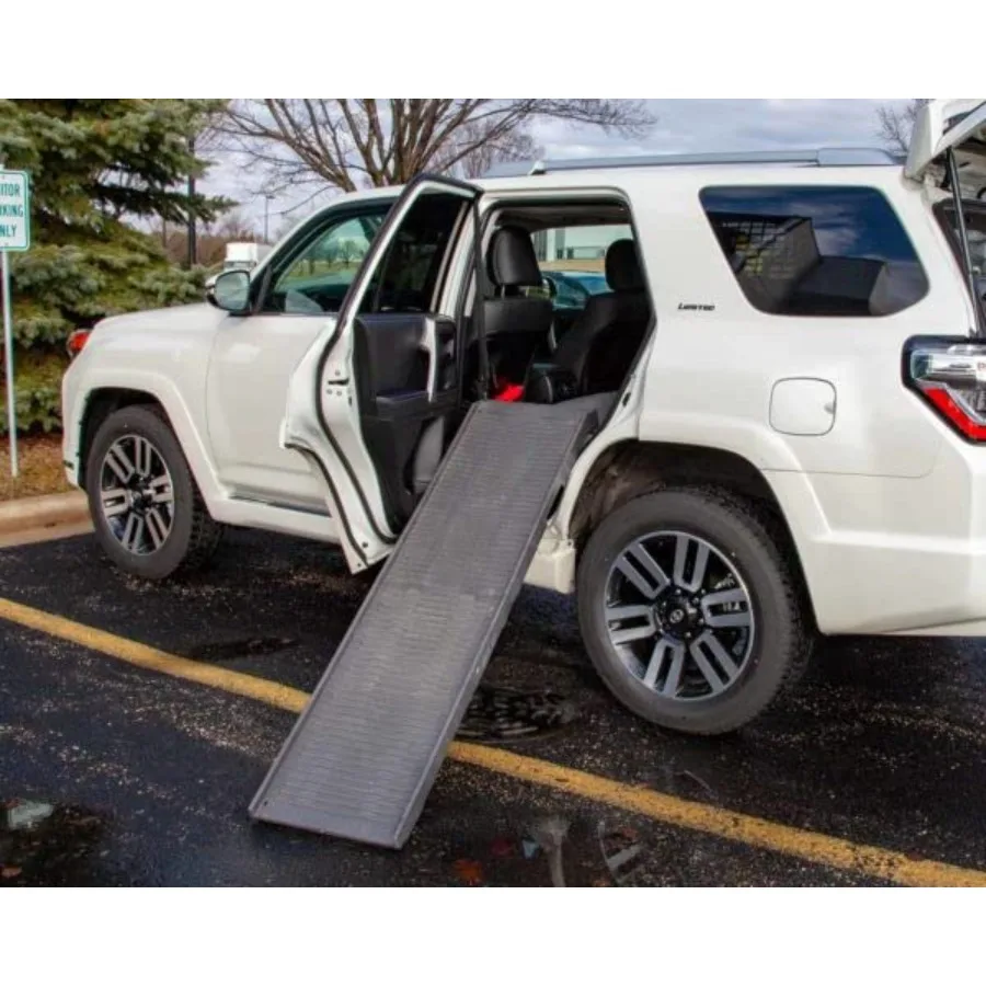 

Dog Ramp Side Door Entry Kit - Graphite Gray for Pet Access with Non-Slip Surface and Durable Construction