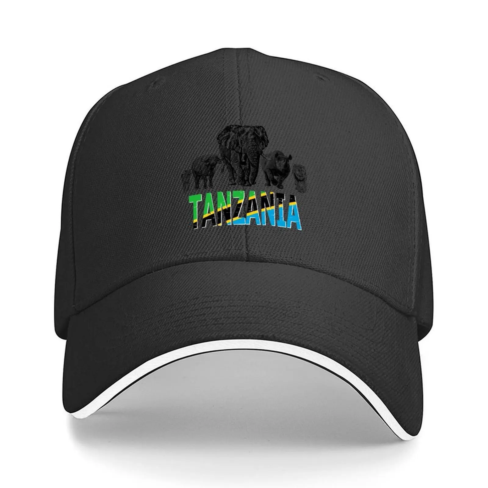 

Africa's Big 5 for Tanzanians Baseball Cap Golf Hat Man black Funny hats Big Size Hat For Women 2025 Men's