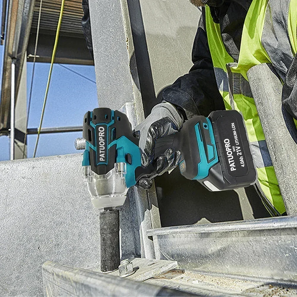 500N.m Electric Cordless Wrench Brushless Impact Wrench High Torque Socket Scaffolder Charging Power Tool For Makita 18V Battery