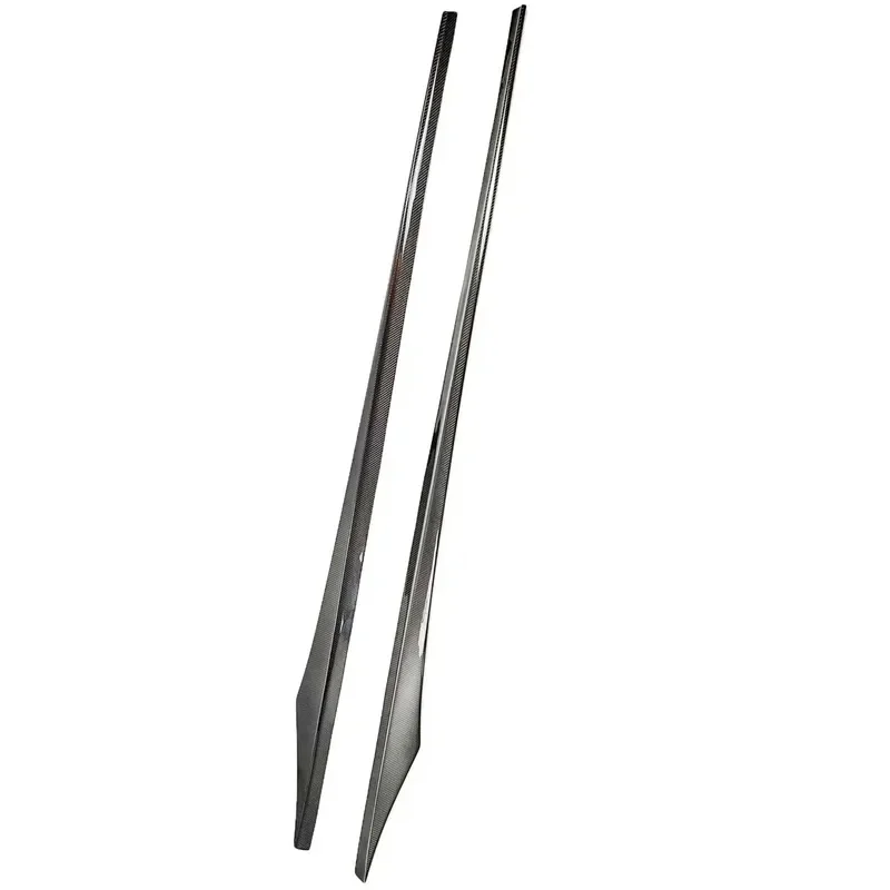 High Quality Carbon Fiber Side Skirts Extention  V Style Side Skirts  F06 F12 F13 M6