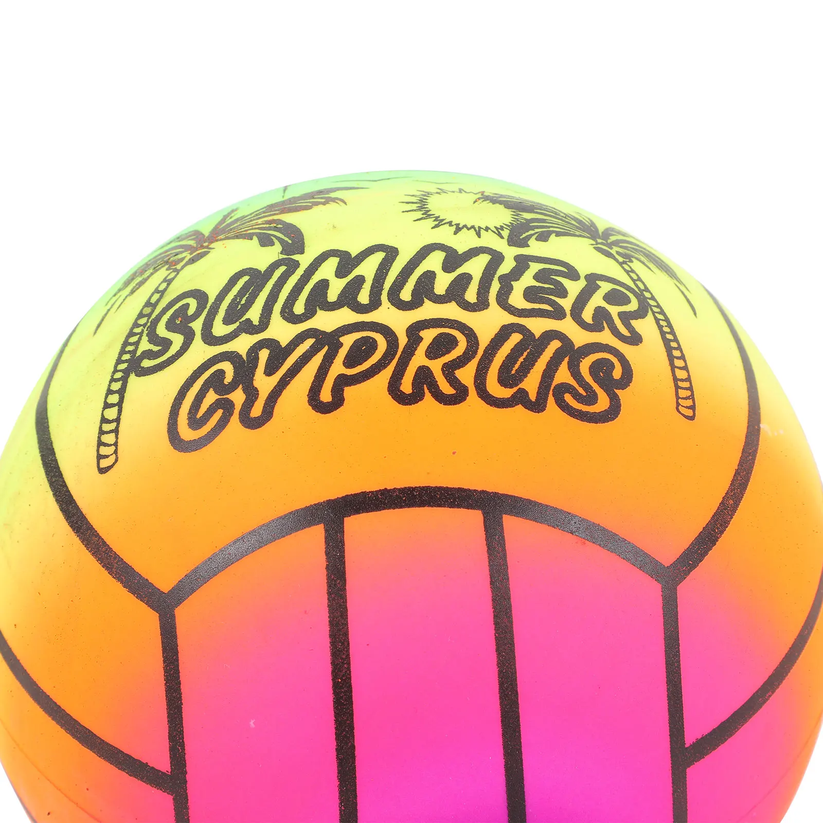 3개입 16cm 무지개색 탄성 PVC 그라데이션 볼 어린이 야외 활동 유아 해변 놀이터 소프트 볼 플래핑