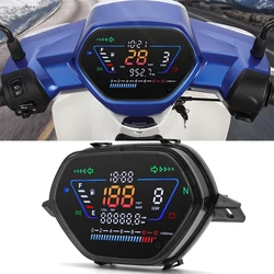 New Motorcycle Digital Instrument Dashboard LED Speedometer Tachometer Voltage Fuel Gauge Odometer Gear for Honda Wave C100 CD10