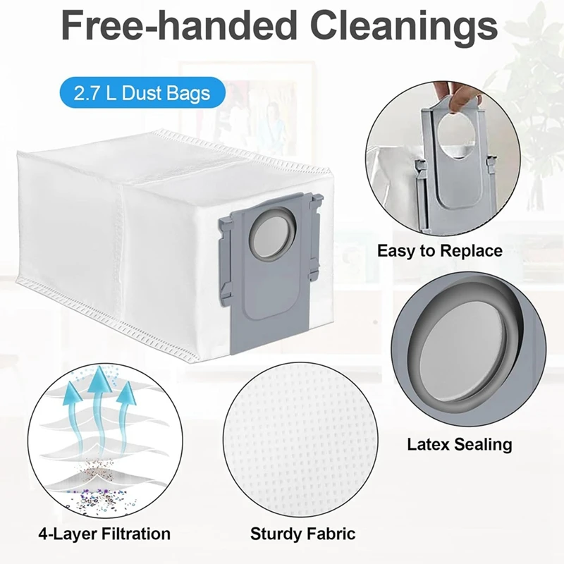 Roborock Q Revo 교체 부품, 로봇 진공 청소기용 액세서리, 메인 사이드 브러시 헤파 필터 걸레 천 먼지 봉투