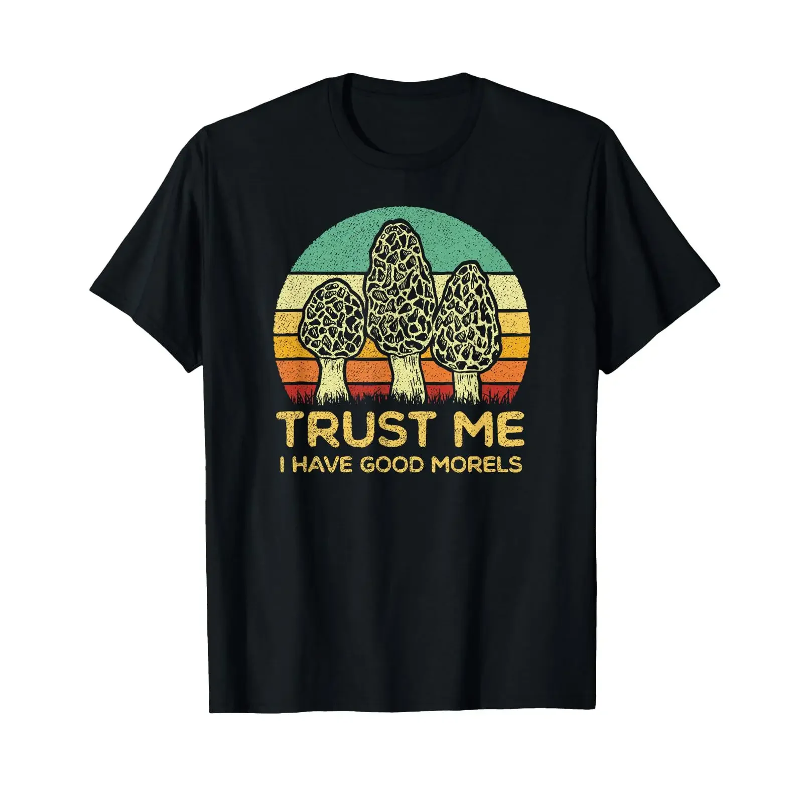 Morel Mushroom T Shirt Funny Foraging Morels Hunters vintage Washed Breathable Slightly streetwear designer clothes graphic