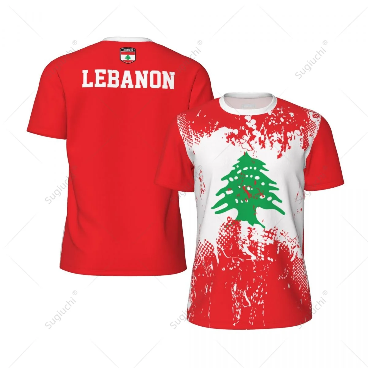 Флаг Ливан, зерно с 3D принтом, мужская футболка для бега, велосипеда, футбола, тенниса, фитнеса, спортивная футболка, сетчатая короткая футболка для фанатов