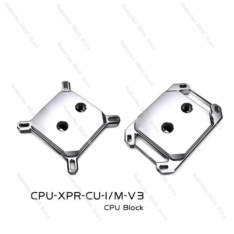 0.08mm Microchannel V3 CPU Water Block ARGB Copper Base for Intel LGA AMD AM4 AM5 Overclock Cooling