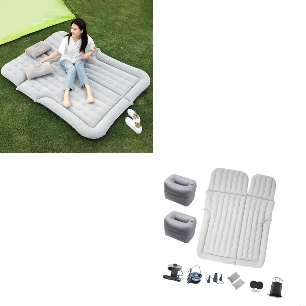

Inflatable Vehicle Bed For SUV Sedan Camping With And Double Chamber Design D7YA