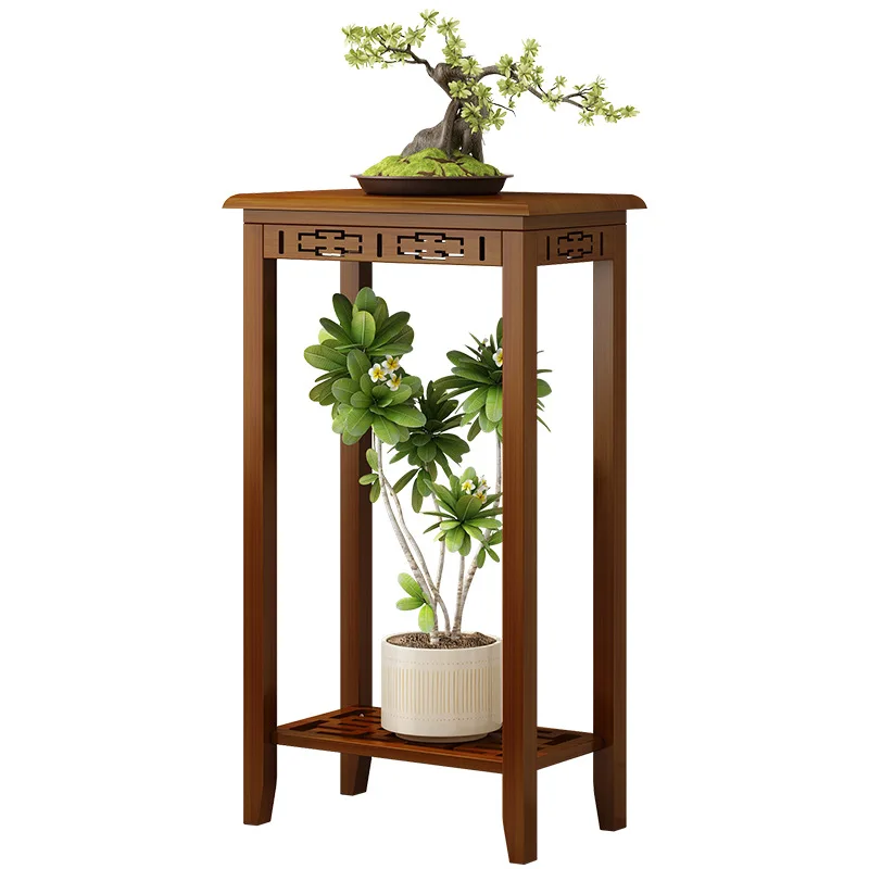 

Balcony flower rack, multi-layer storage rack, indoor new Chinese style flower pot rack, floor standing green ivy succulent