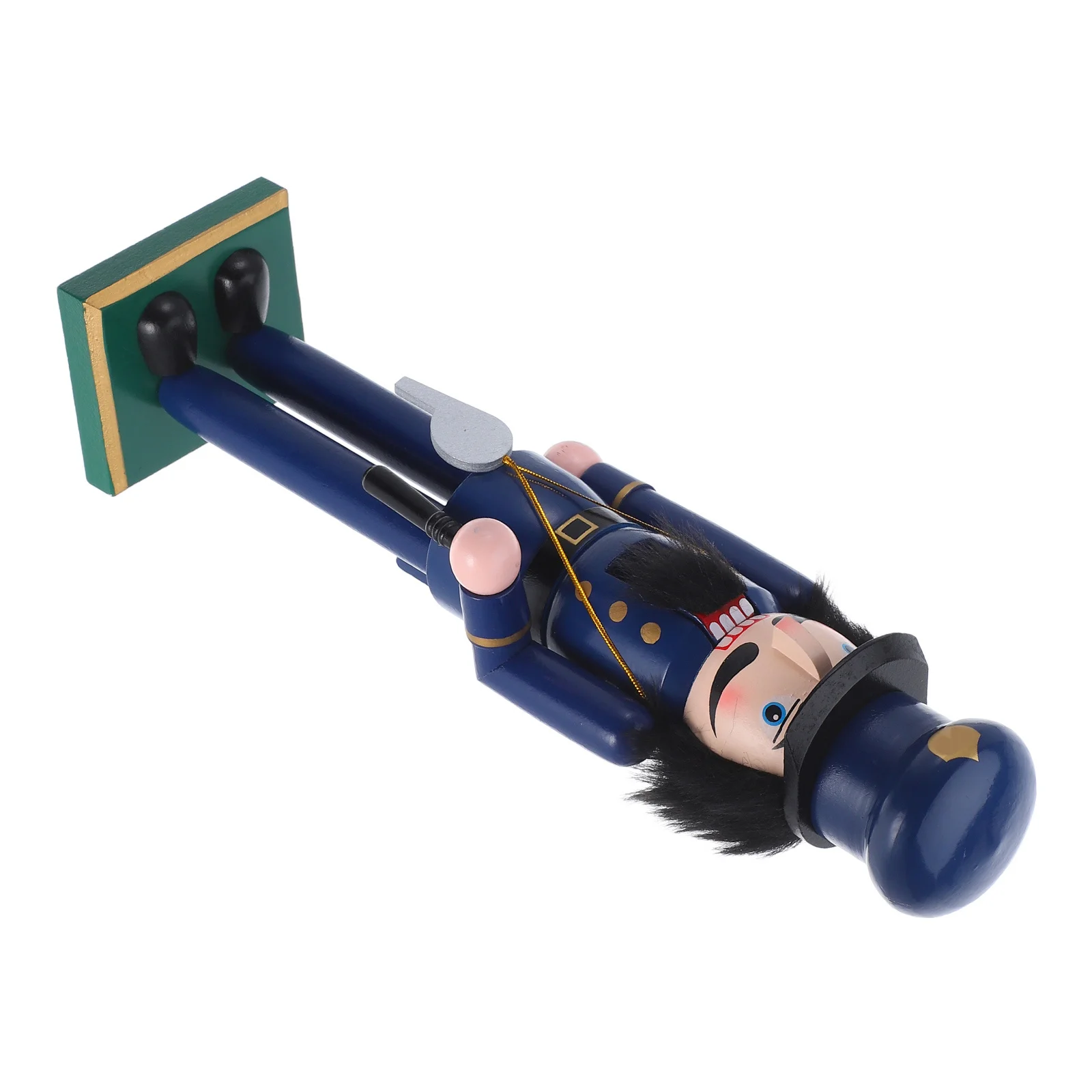 

36Cm Wooden Police Nutcracker Decoration Festive Holiday Tabletop Shelf Decor Christmas Desktop Ornament Soldier Figure Xmas