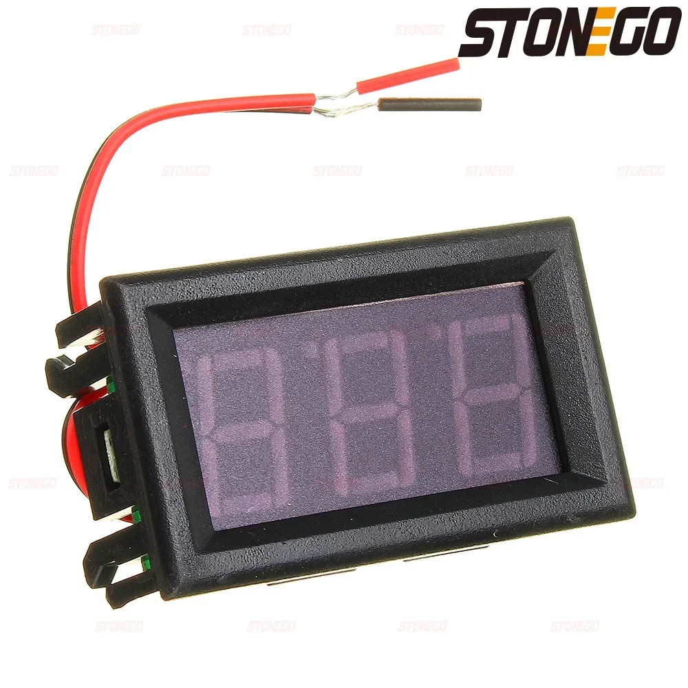 Mini Digital Voltmeter DC 45V to 30V Voltage Panel Meter for 6V 12V 24V Electric Vehicle Motorcycle Car
