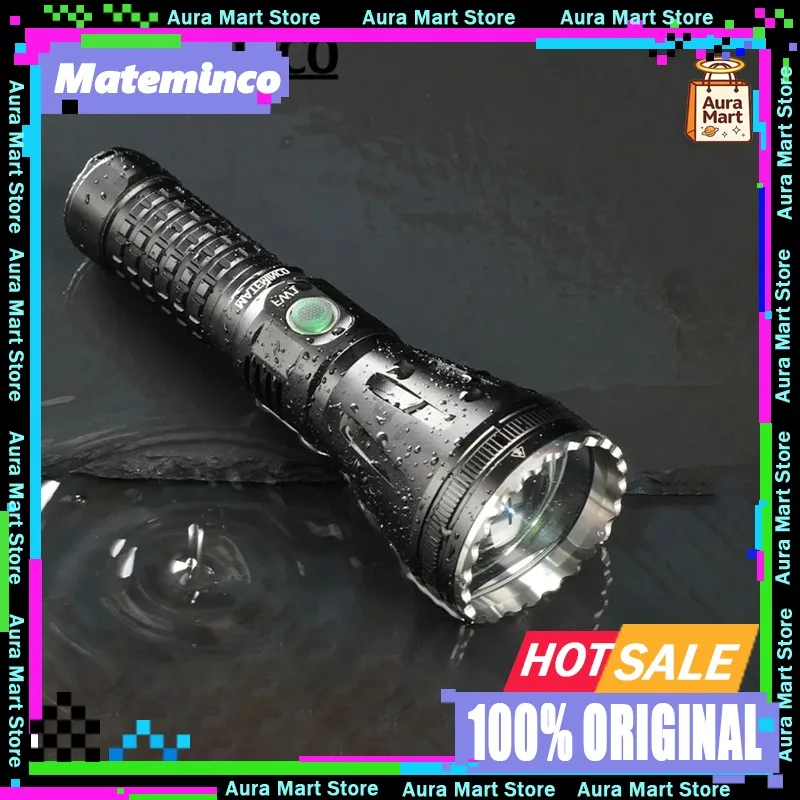 Mateminco FW1 Flashlights 2952m Long Range Throw USB-C Rechargeable Tactical LEP Torch LED Flashlight for Hunting, Searching