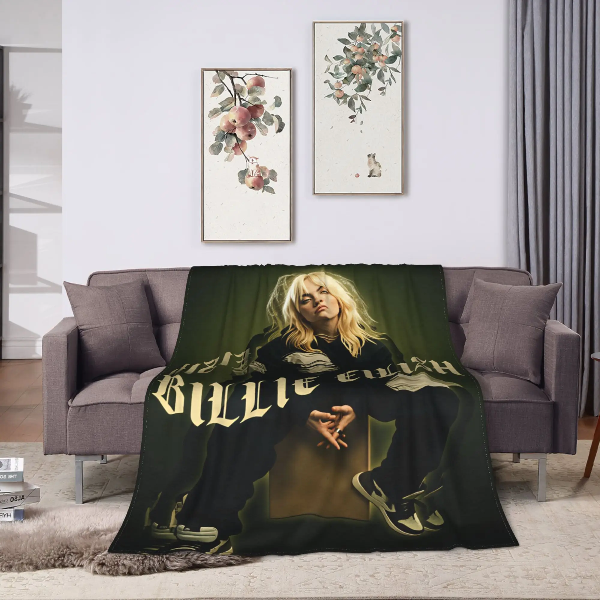 B–billies Warm Soft Blankets  Travel Office Plush Throw Blanket Funny Home Decor Flannel Bedspread Sofa Bed Cover