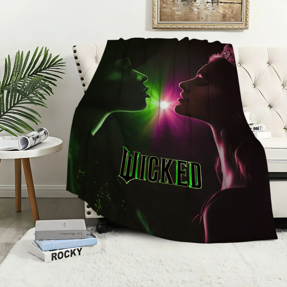 Hot Film W-Wicked Blanket Plush Nap Sofa rug for Living Room Warm Office Bedroom Birthday Home Travel Kid Gifts