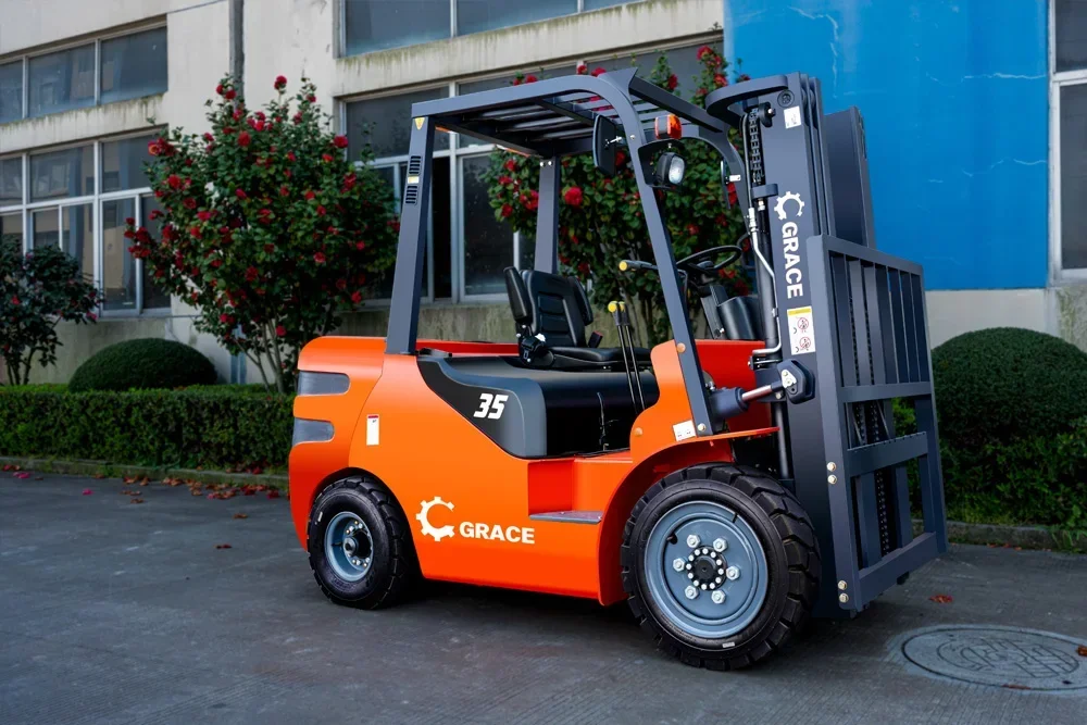 1.5ton 2ton 2.5ton 3ton 3.5ton 4ton 5 Ton 6 Tons 7 Tons Forklift Truck Optional Japanese Engine GRACE Forklift Price