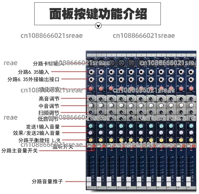 Soundcraft Efx8 Efx12 Efx16 Efx20 Road Professional Stage Performance Conference Mixer