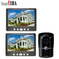 SmartYIBA Video Doorbell for Private House Videophones Interphone 1 to 2 Monitors Kits Option 7\