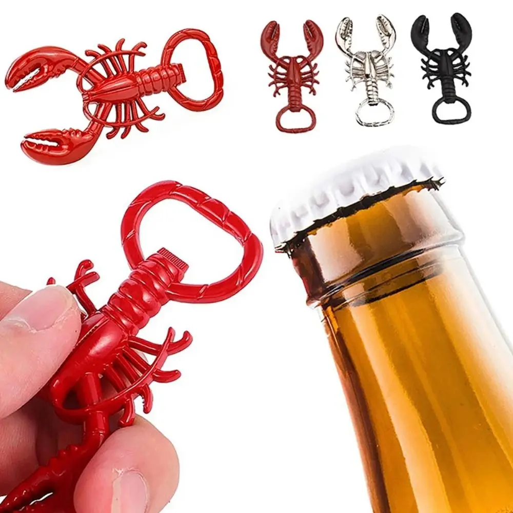 Metal Lobster Corkscrew Bottle Opener Portable Multifunctional Keychain Creative Wine Bottle Remover Waiter Friend Bar